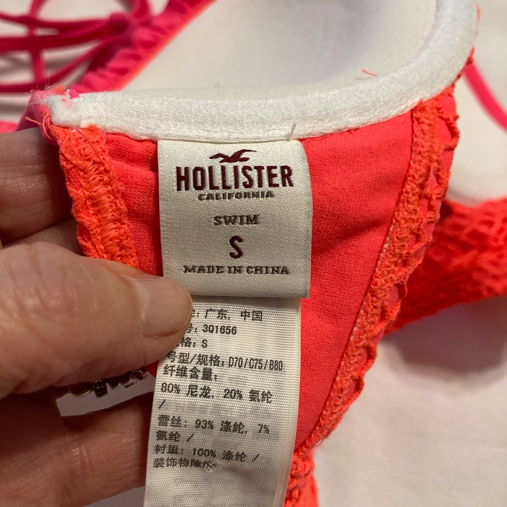 Hollister Crochet Swim Top - Picture 2 of 5